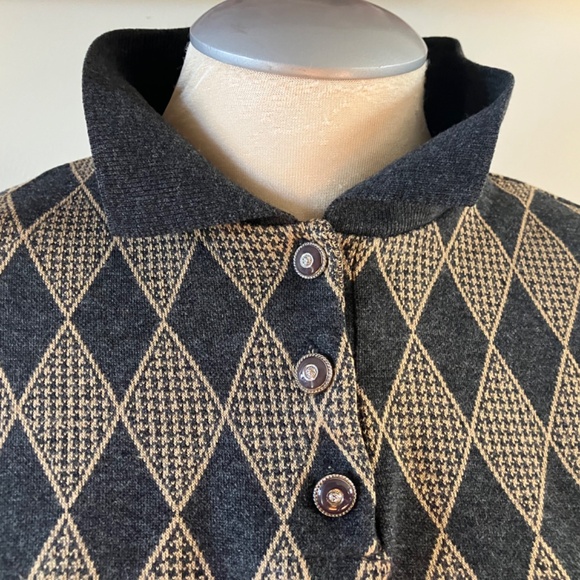 Vintage Alfred Dunner 3/4 Pullover Sweater with Collar - Picture 10 of 15